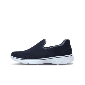 Skechers Go Walk 4 Cushioning Anti-Slip And Wear-Resistant Low-Top Casual Shoes Men's Charcoal Gray