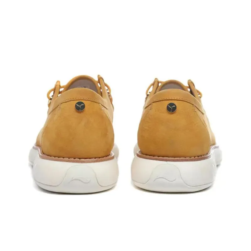 LiNing Commuter Series Cushioned Slip Resistant Breathable Low Top Sports Casual Shoes Men's Yellow-3