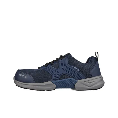 Skechers Work Lifestyle Shoes Men Low-Top Blue