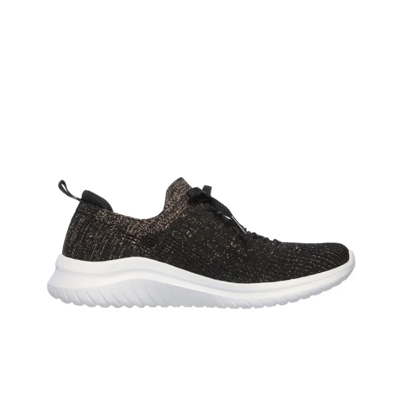 Skechers Ultra Flex 2.0 Glimmer Sky Cushioning Anti-Slip And Wear-Resistant Low-Top Casual Shoes Women's Black-1