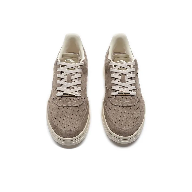 LiNing Classic Collection Anti-Slip And Wear-Resistant Lightweight Low-Top Skateboard Shoes Men's Brown-2