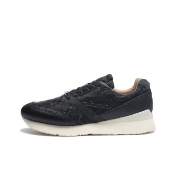 LiNing Classic Collection Cushioning, Slip Resistant, Abrasion Resistant, Lightweight Low Top Running Shoes Men's Black