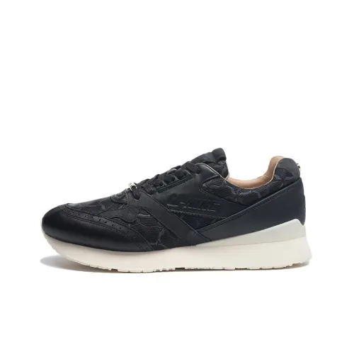 LiNing Classic Collection Cushioning, Slip Resistant, Abrasion Resistant, Lightweight Low Top Running Shoes Men's Black