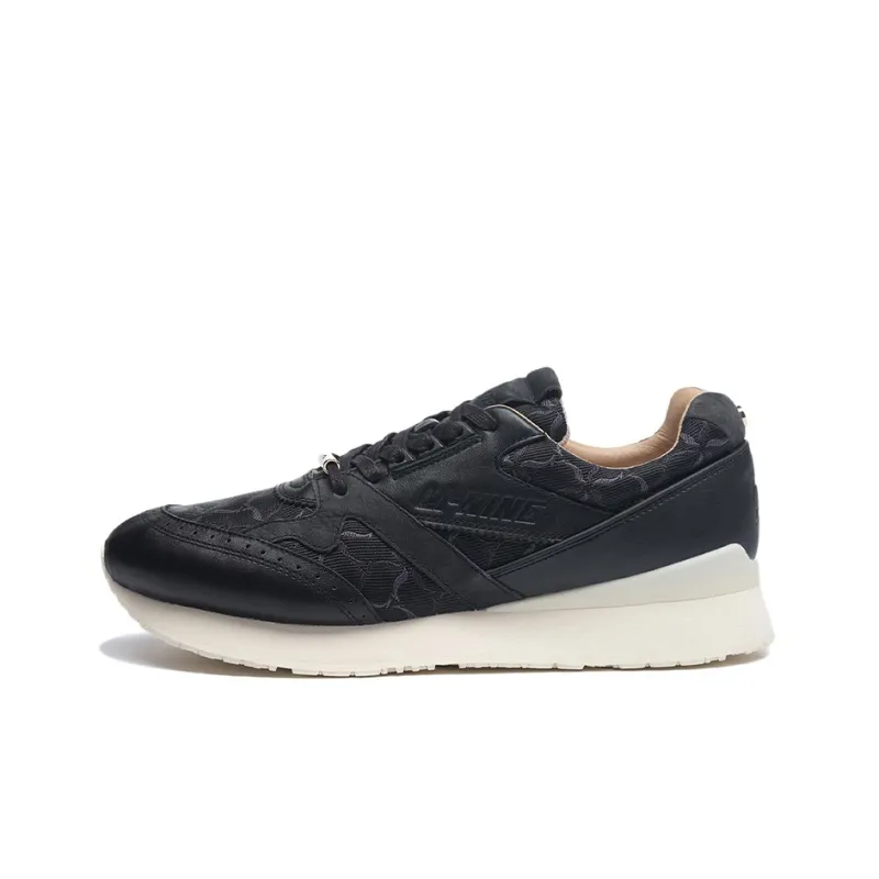 LiNing Classic Collection Cushioning, Slip Resistant, Abrasion Resistant, Lightweight Low Top Running Shoes Men's Black-0