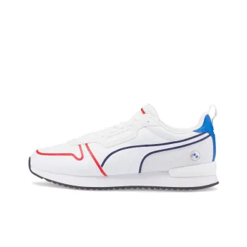 PUMA VON DUTCH Cushioned Anti-Slip Wear-Resistant Breathable Lightweight Low-Top Running Shoes Men's White Red Blue