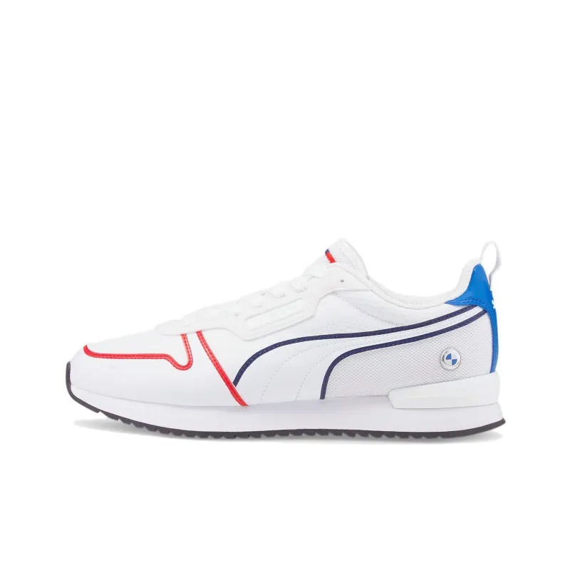 PUMA VON DUTCH Cushioned Anti-Slip Wear-Resistant Breathable Lightweight Low-Top Running Shoes Men's White Red Blue-0