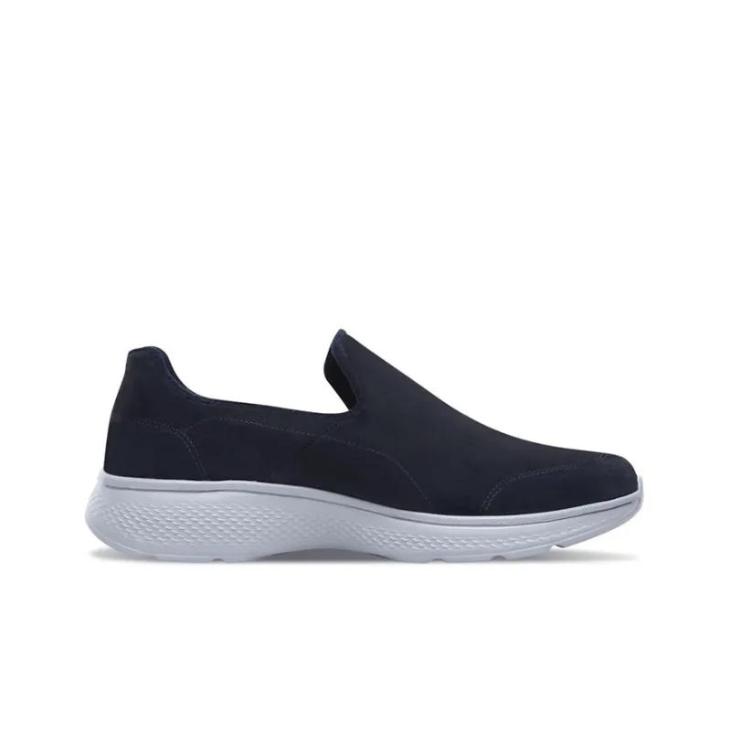Skechers Go Walk 4 Cushioning Anti-Slip And Wear-Resistant Low-Top Casual Shoes Men's Black Gray-1