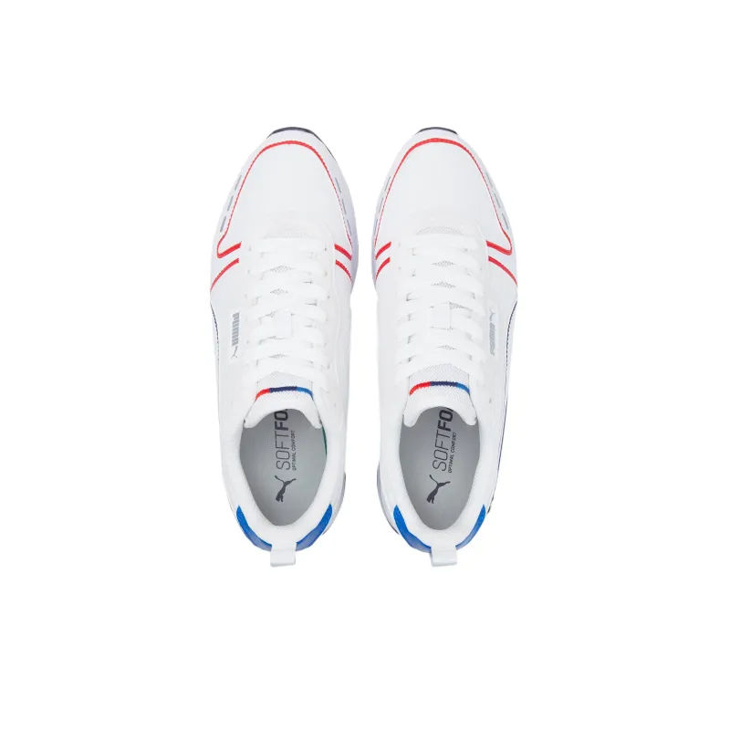 PUMA VON DUTCH Cushioned Anti-Slip Wear-Resistant Breathable Lightweight Low-Top Running Shoes Men's White Red Blue-2