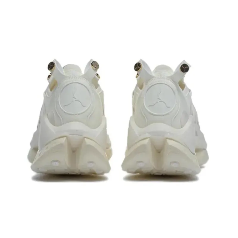 LiNing Cushioning, Slip Resistant, Abrasion Resistant, Lightweight, Rebound Low Top Sports Casual Shoes Men's Ecru-5