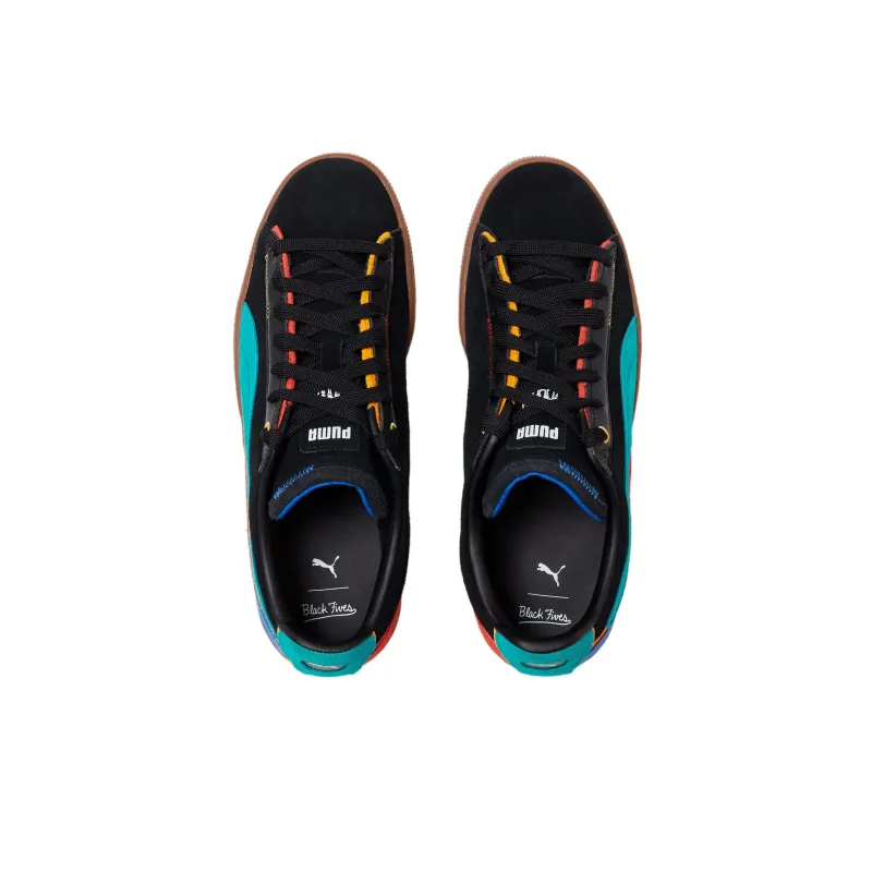 PUMA Suede Triplex Black Fives Black Blue Brown-2