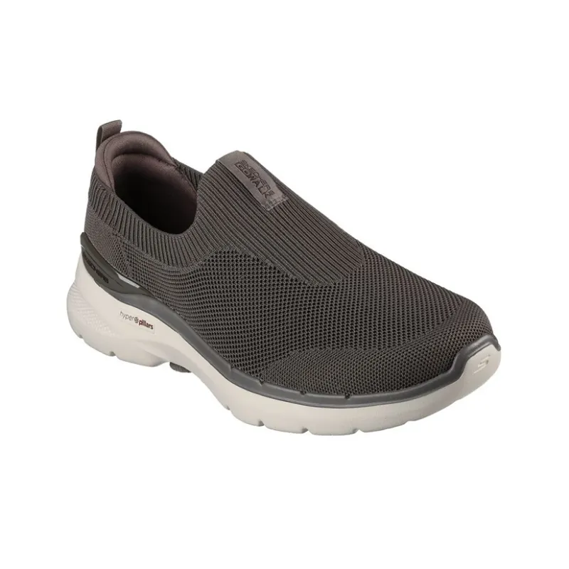 Skechers Go Walk 6 Casual Shoes Men Low Top Brown-2