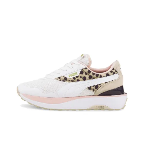 PUMA Cruise Rider Trainer Casual Shoes Women's Low-Top White/Pink/Black/Yellow