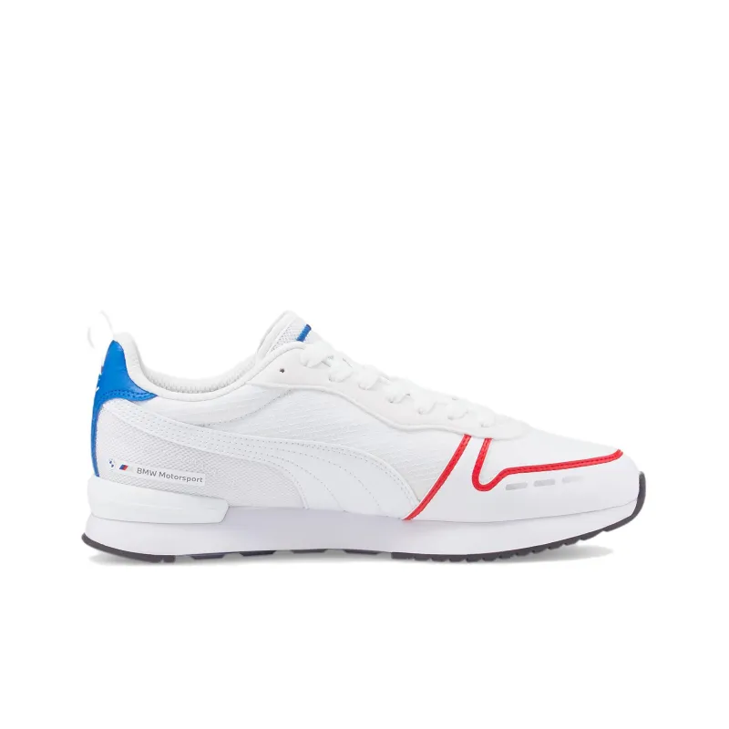 PUMA VON DUTCH Cushioned Anti-Slip Wear-Resistant Breathable Lightweight Low-Top Running Shoes Men's White Red Blue-1