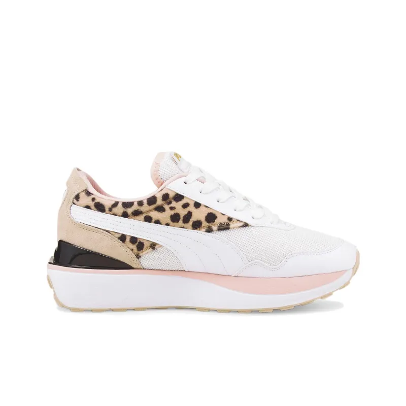 PUMA Cruise Rider Trainer Casual Shoes Women's Low-Top White/Pink/Black/Yellow-1