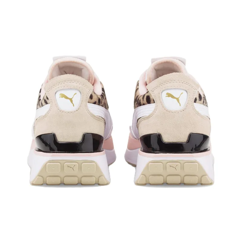 PUMA Cruise Rider Trainer Casual Shoes Women's Low-Top White/Pink/Black/Yellow-3