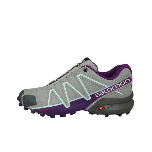 SALOMON Speedcross 4 Running Shoes Women's Low-Top Gray/Purple