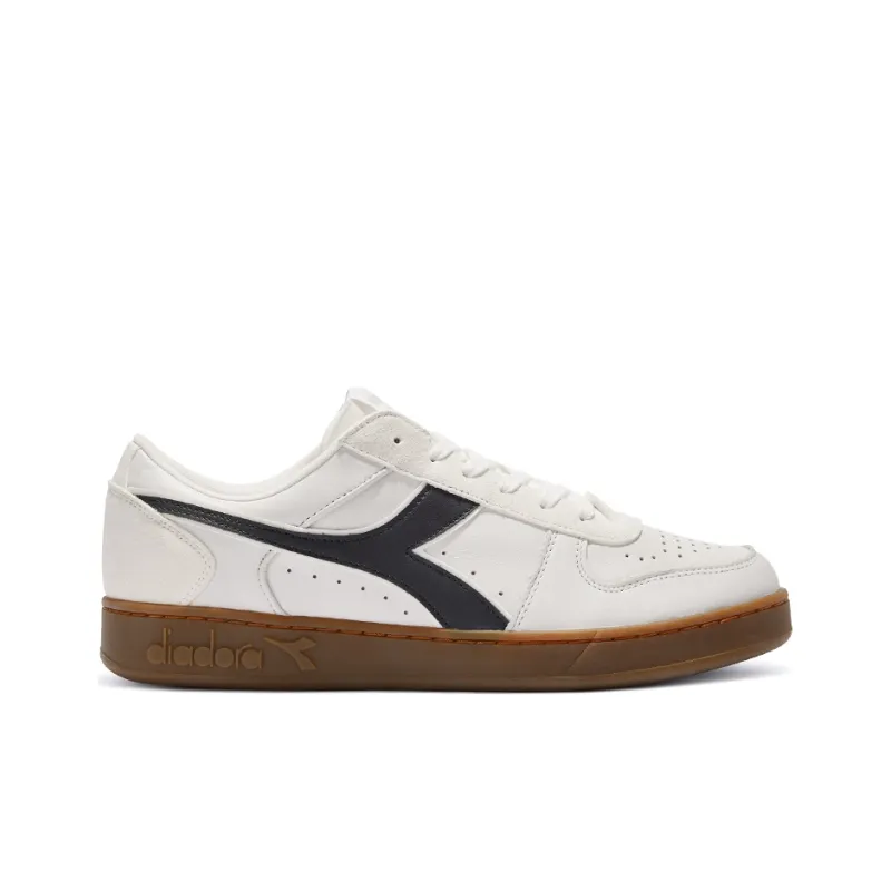 Diadora MAGIC BASKET LOW LEATHER Abrasion Resistant, Breathable, Lightweight Low Top Casual Shoes Unisex Black-1