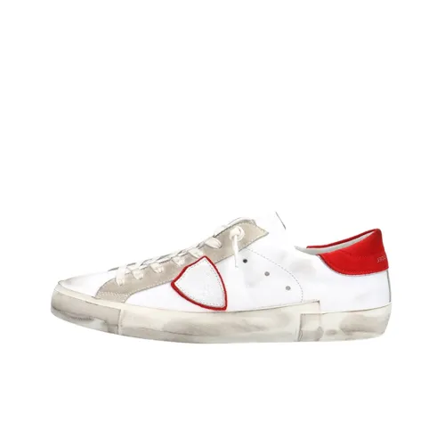 PHILIPPE MODEL Prs Skateboard Shoes Men's White Red