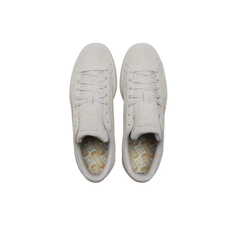 PUMA Suede Mono Deboss Casual Skateboarding Shoes Unisex Gray-3