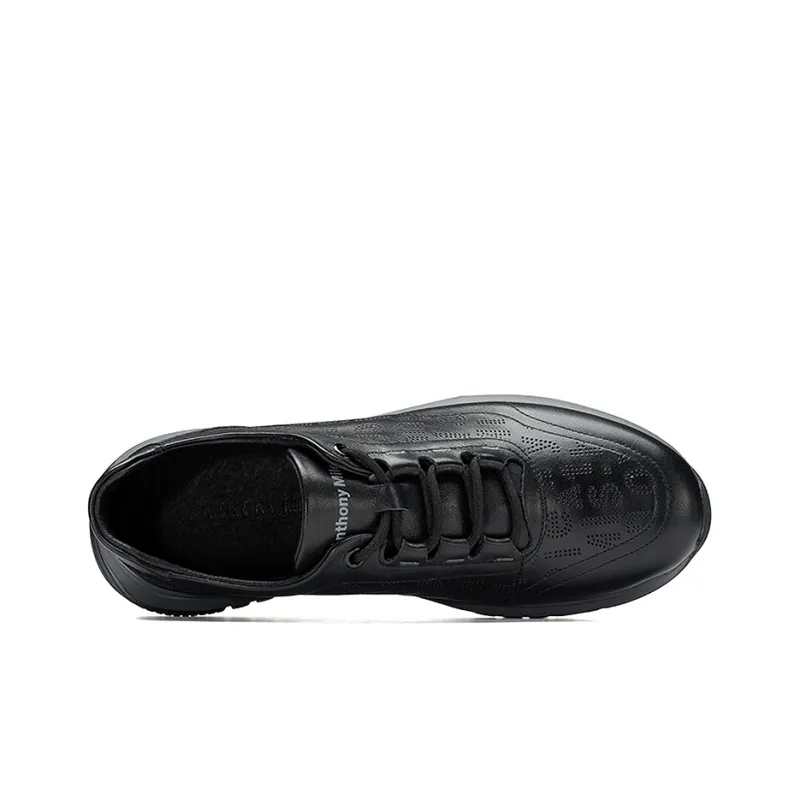 Anthony Miles Breathable Low Top Running Shoes Men's Black-2