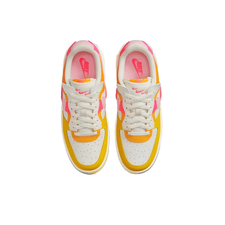 Nike Air Force 1 Fontanka Summit White Yellow Orange Women's-3