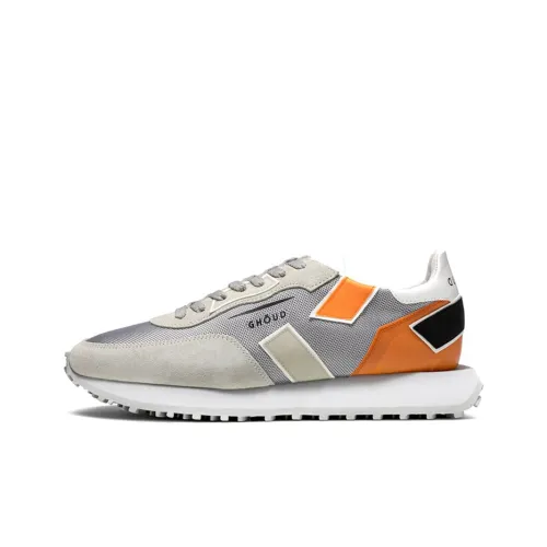 GHŌUD Rush Lifestyle Shoes Men Low-Top Gray/Orange