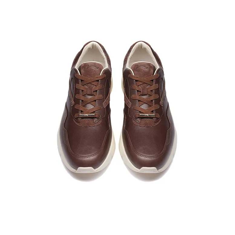 LiNing Commuter Series Cushioning Anti-Slip And Wear-Resistant Low-Top Sports Casual Shoes Men's Terracotta Brown-2
