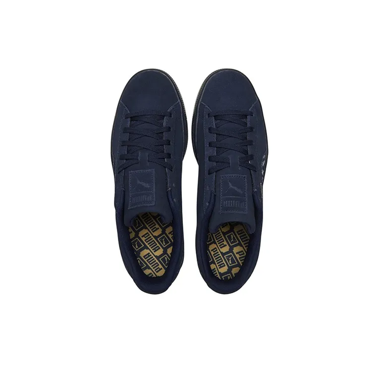 PUMA Suede Mono Deboss 'Dark Blue Black'-3