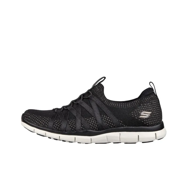 Skechers Gratis Cushioning Anti-Slip And Wear-Resistant Low-Top Casual Shoes Women's Black-0
