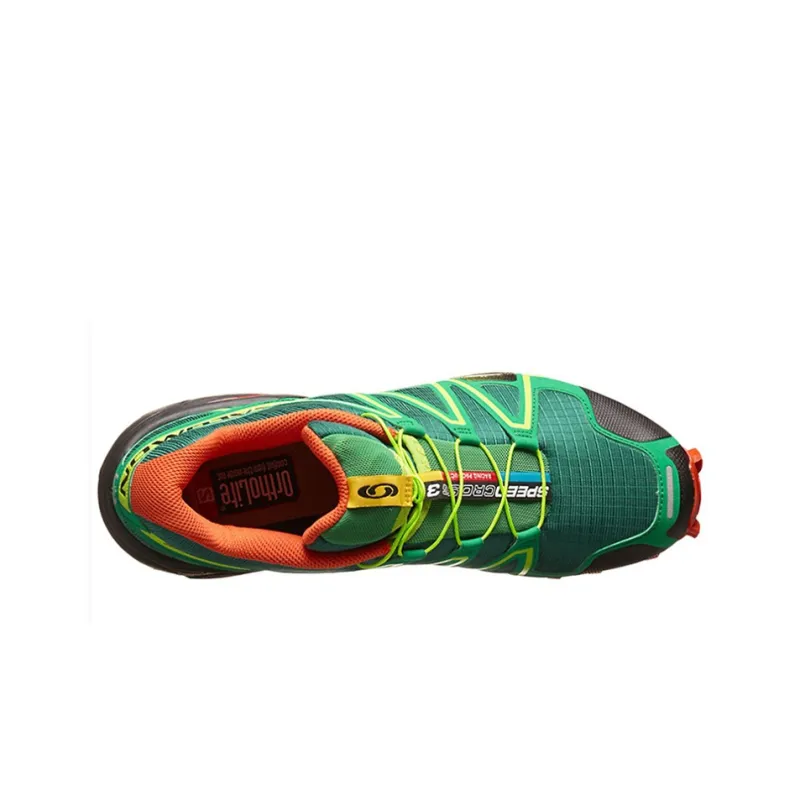 SALOMON Speedcross 3 Running Shoes Men Low-Top Green-3