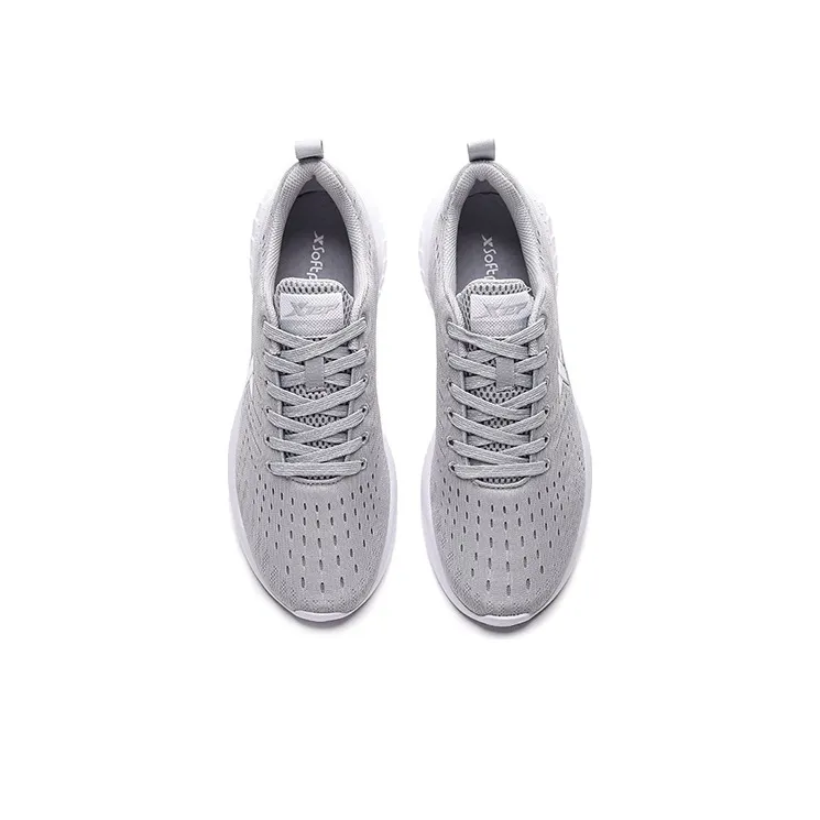 XTEP Hydrogen Wind Technology Breathable Lightweight Low Top Casual Running Shoes Men's Gray-3
