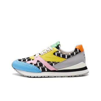 LiNing Cushioned Anti Slip And Wear Resistant Lightweight Low Top Retro Running Shoes Women's Multicolor