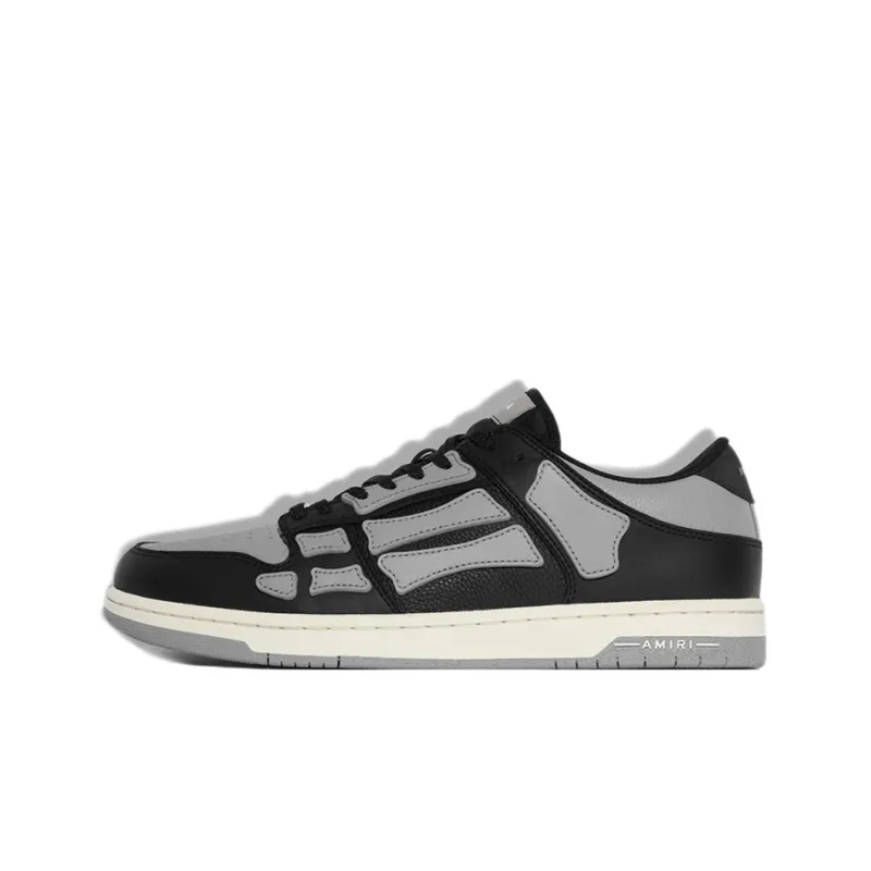 AMIRI Skel Top Low Black Grey-0
