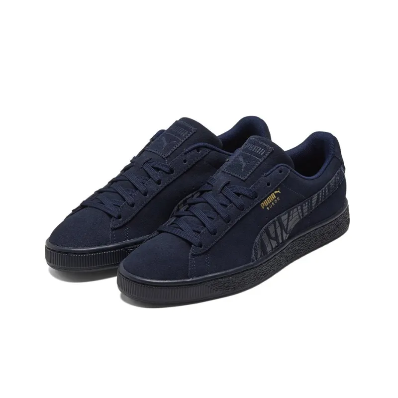 PUMA Suede Mono Deboss 'Dark Blue Black'-2