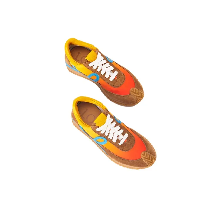 LOEWE Flow Runner Low Top Casual Shoes Women's Tan-3