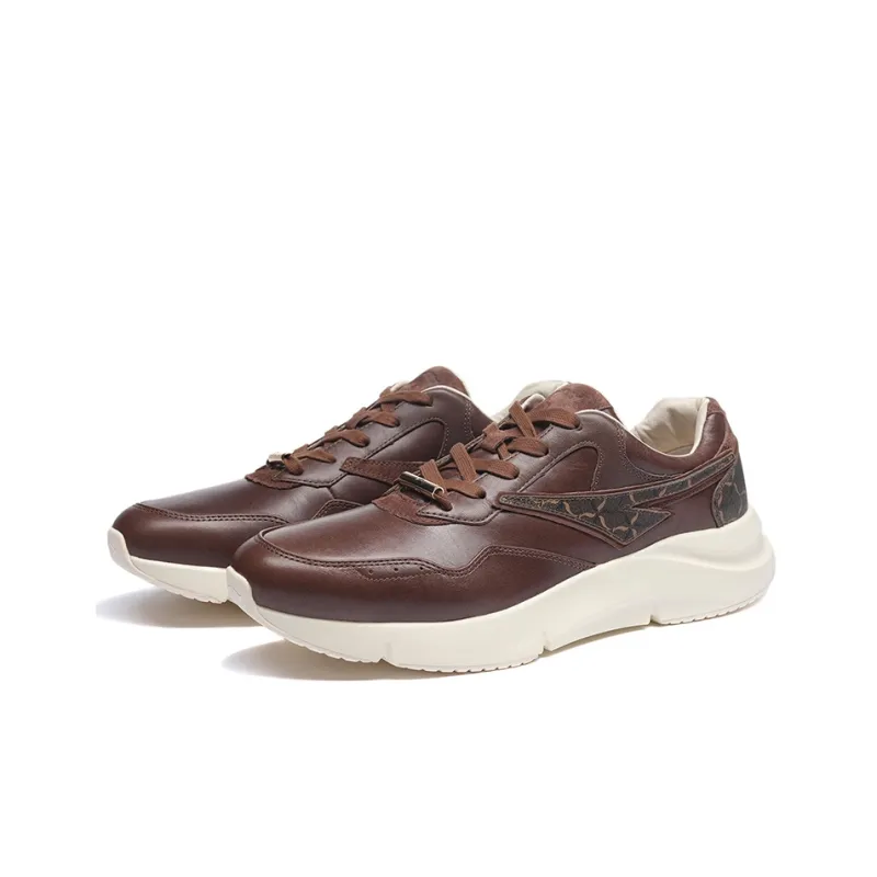 LiNing Commuter Series Cushioning Anti-Slip And Wear-Resistant Low-Top Sports Casual Shoes Men's Terracotta Brown-1