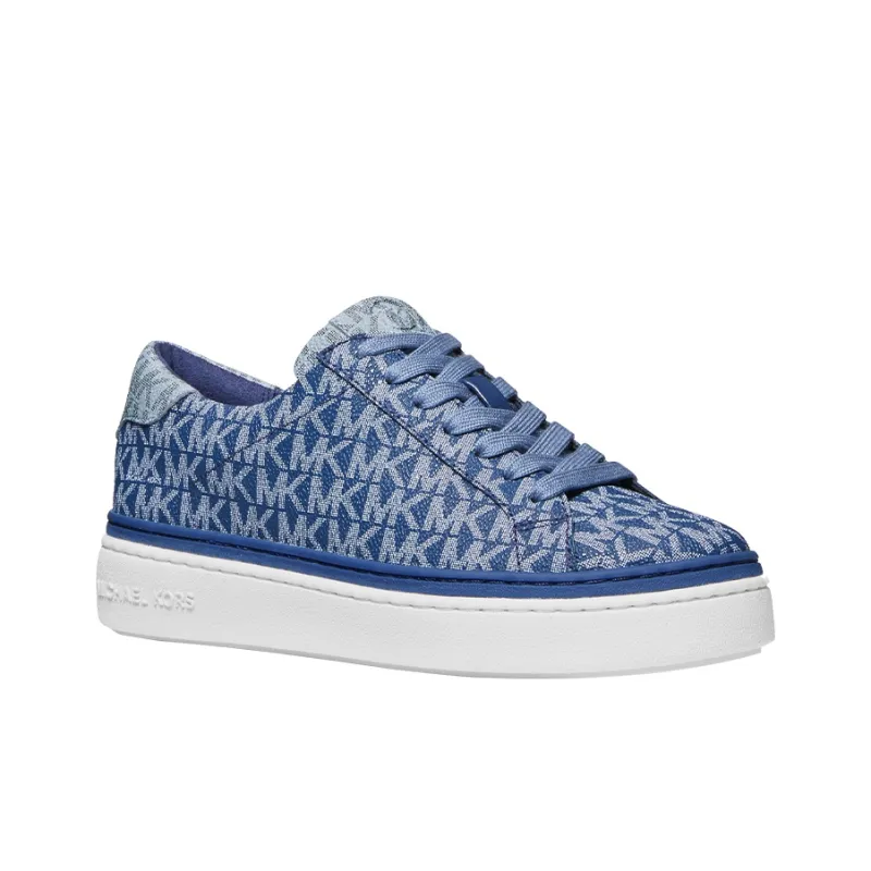 MICHAEL KORS MK Chapman Stylish Skateboarding Shoes Women's Denim Blue-2