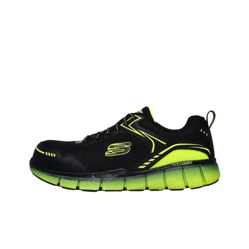 Skechers Work Lifestyle Shoes Men Low-Top Black/Green