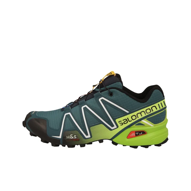 SALOMON Speedcross 3 Wear-Resistant Low-Top Running Shoes Men's Green-0