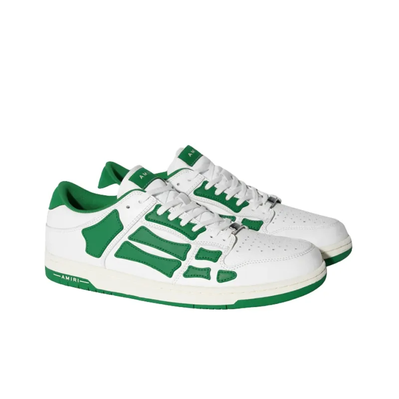 AMIRI Skel Top Low White Green-2