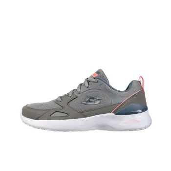 Skechers Dynamight Carefree Way Cushioning Anti-Slip And Wear-Resistant Low-Top Casual Shoes Women's Gray Pink
