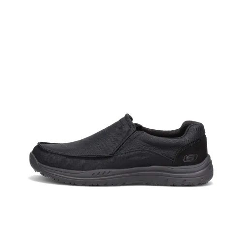 Skechers Work Casual Shoes Men Low-Top Black