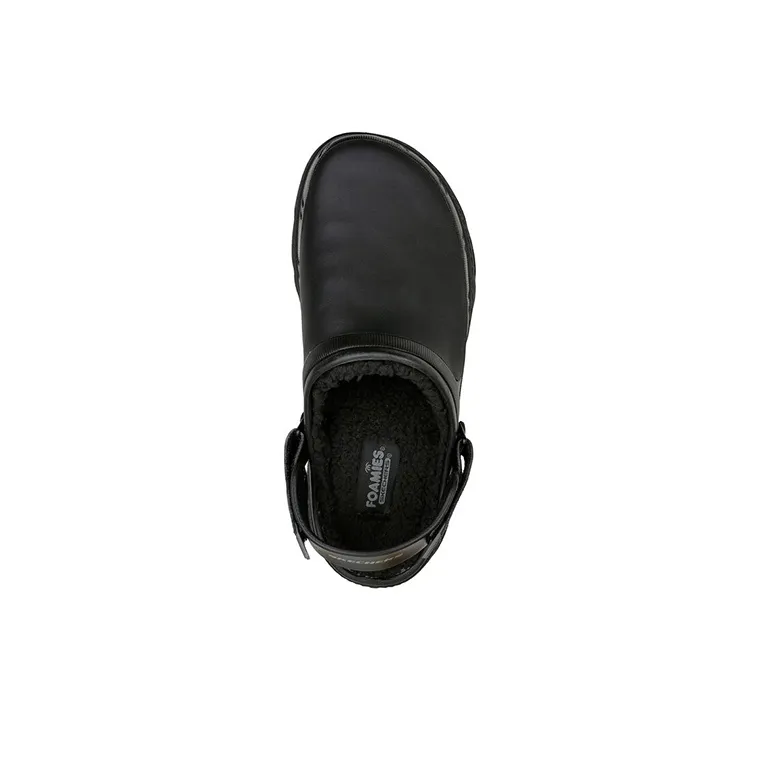 Skechers Foamies Creston Ultra Lined Cozy Vibez Closed Toe Slippers Men's Black-3