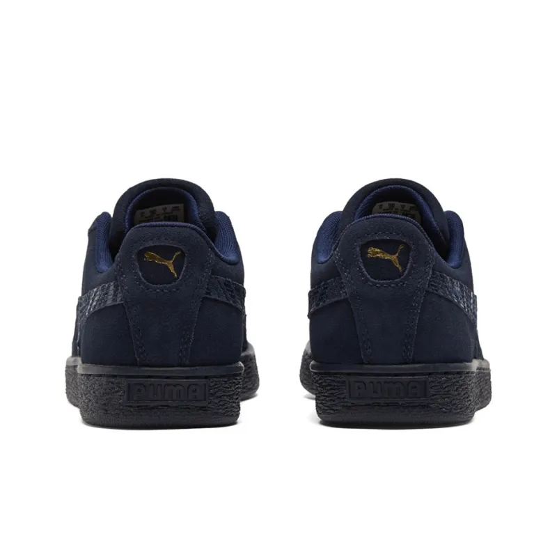 PUMA Suede Mono Deboss 'Dark Blue Black'-4