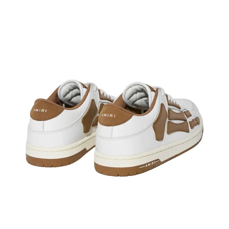 AMIRI Skel Top Low 'White Brown'-3