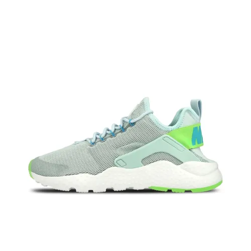 Nike Huarache Running Shoes Women's Low-Top Blue/Green