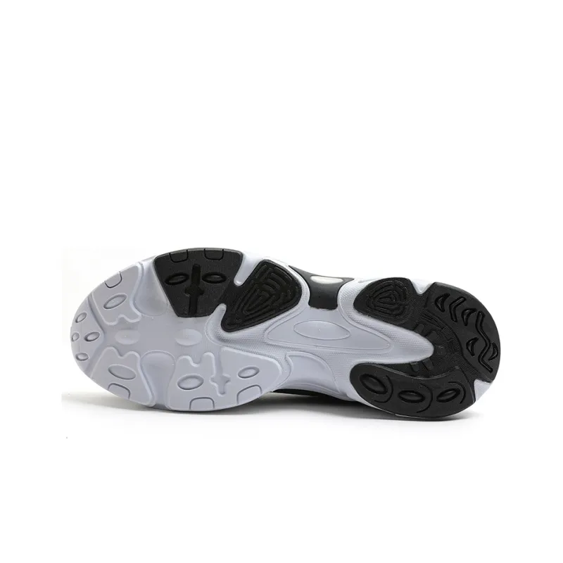 Erke Puffy Shoes 2.0 Anti Slip Wear Resistant Low Top Running Shoes Men's Black White-4
