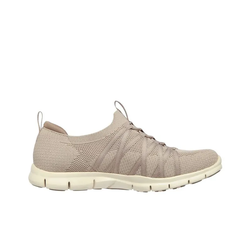 Skechers Gratis Collection Casual Shoes Women's Low Top Taupe-1