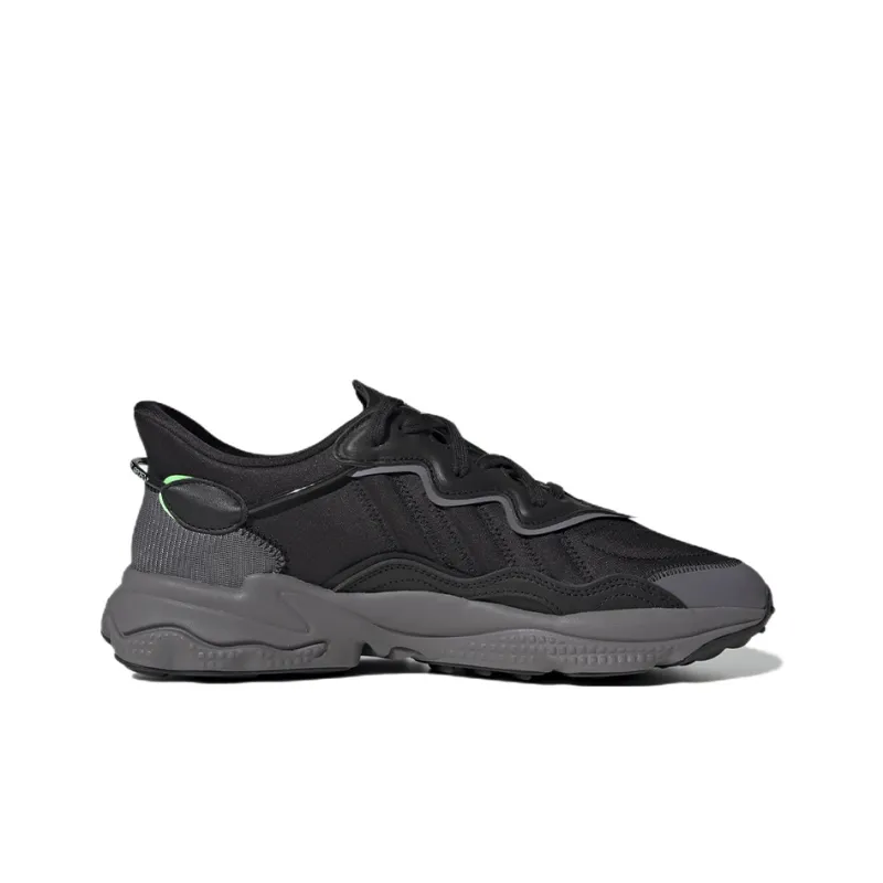 Adidas Ozweego 'Black Charcoal Screaming Green'-1