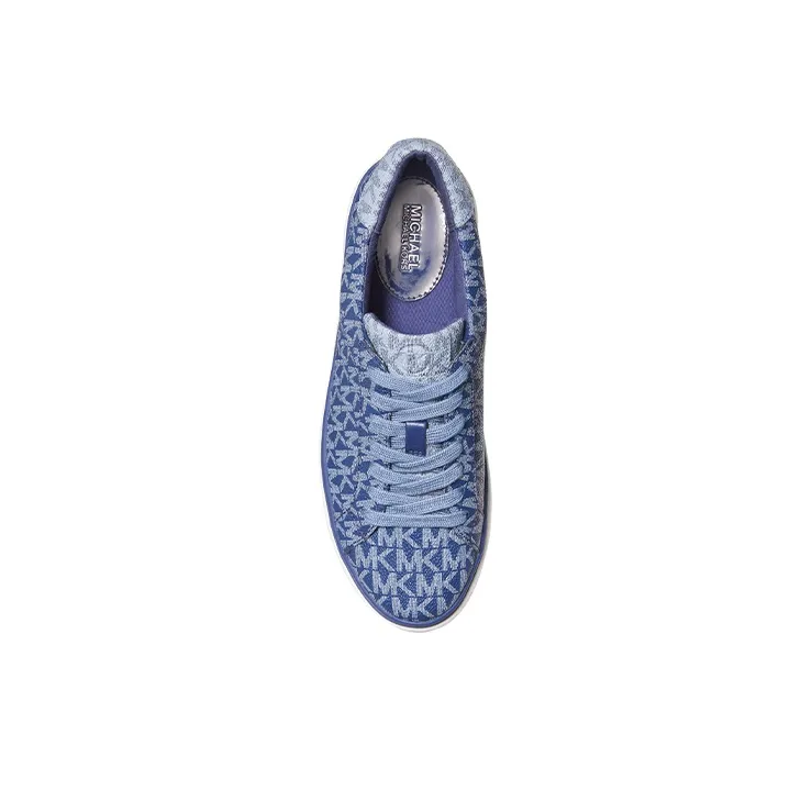 MICHAEL KORS MK Chapman Stylish Skateboarding Shoes Women's Denim Blue-3